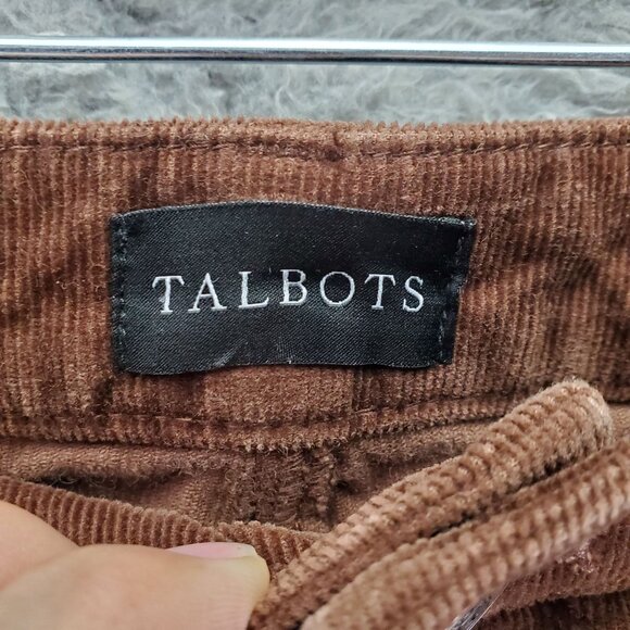 Talbots Jeans Womens 12 Brown Corduroy Jegging Stretch - Picture 2 of 9